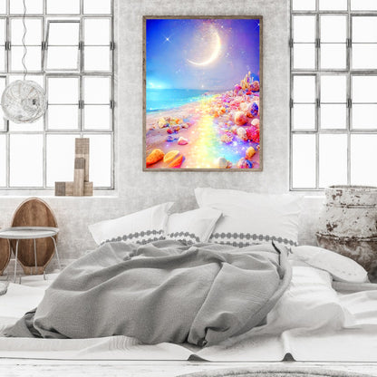 Rainbow Beach - Full Round Drill Diamond Painting 30*40CM