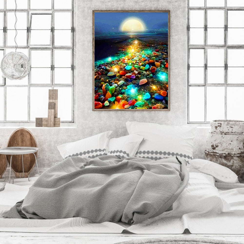 Rainbow Beach - Full Round Drill Diamond Painting 30*40CM