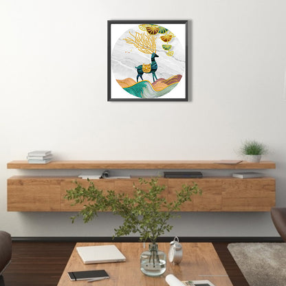 Ginkgo Leaf Elk - Special Shaped Drill Diamond Painting 30*30CM