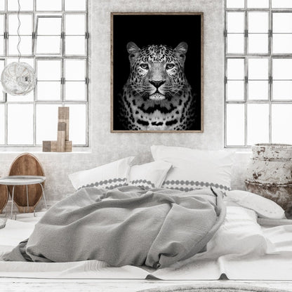 Black And White Leopard - Full Round Drill Diamond Painting 40*50CM