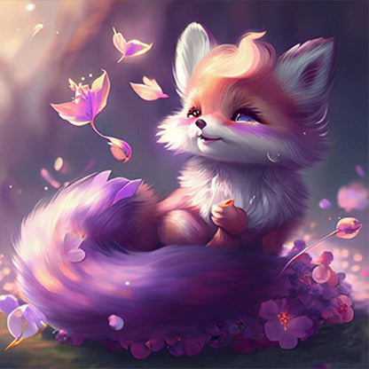 Little Fox - Full Round Drill Diamond Painting 30*30CM