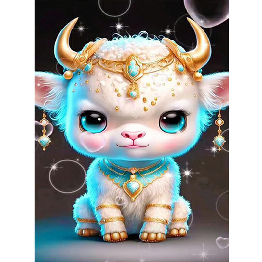 12 Zodiac Ox - Full Round Drill Diamond Painting 30*40CM