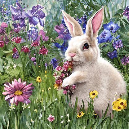 Easter Bunny Rabbit - Full Round Drill Diamond Painting 30*30CM