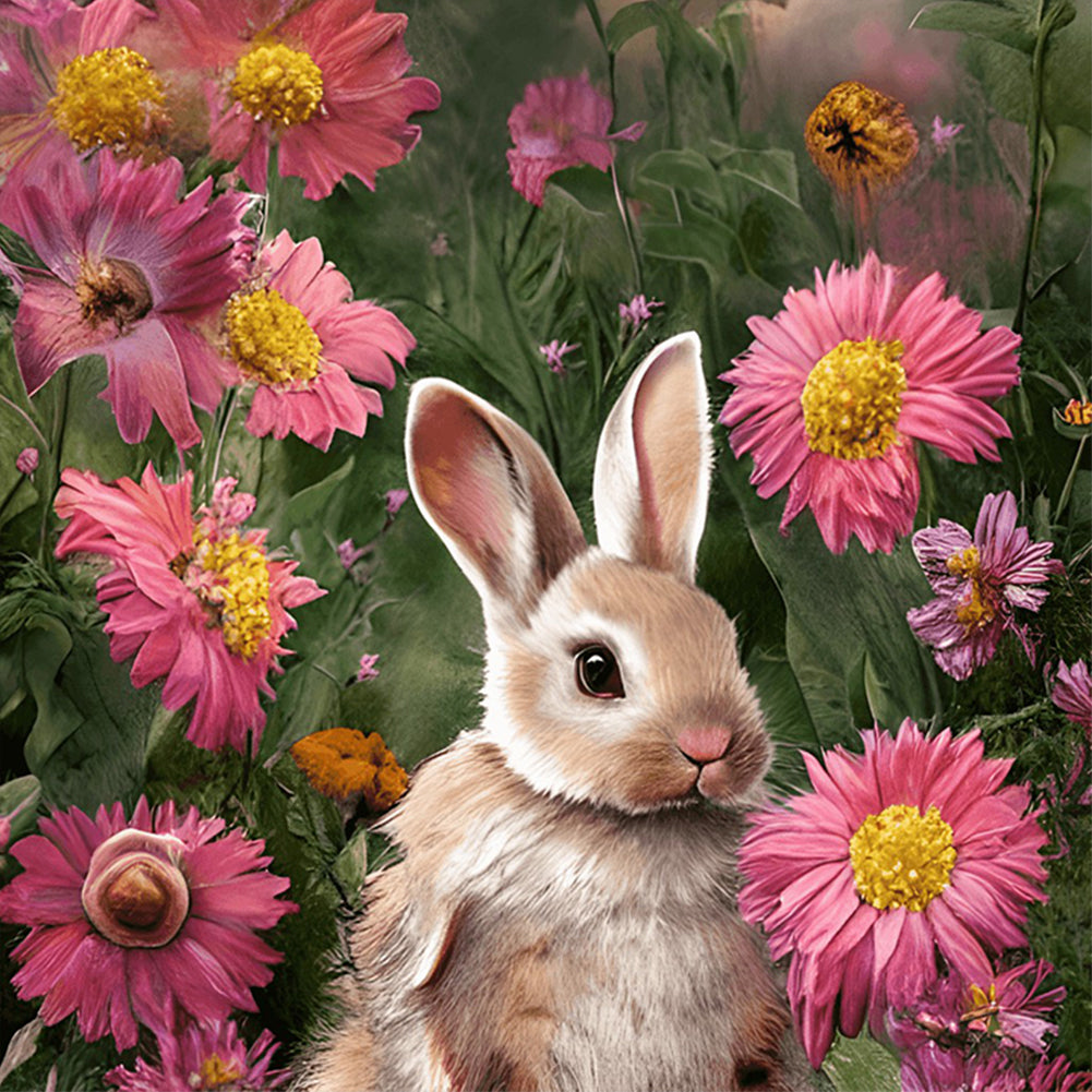 Easter Bunny Rabbit - Full Round Drill Diamond Painting 30*30CM