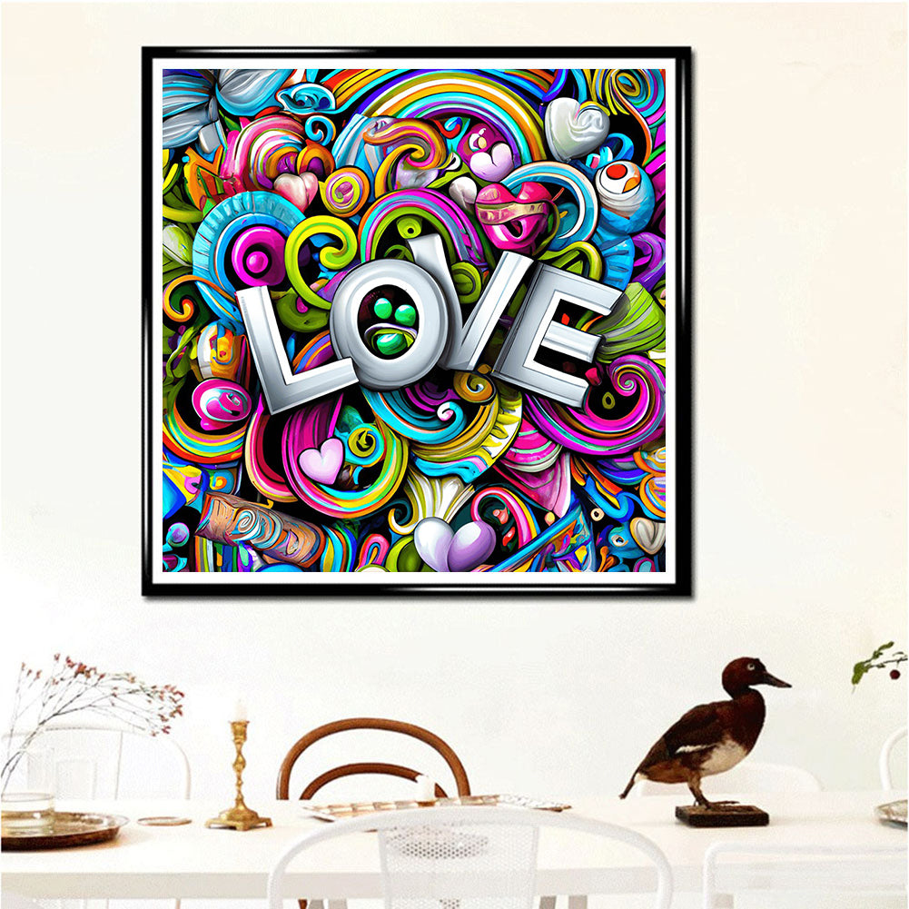 Full Of Love - Full Round Drill Diamond Painting 30*30CM
