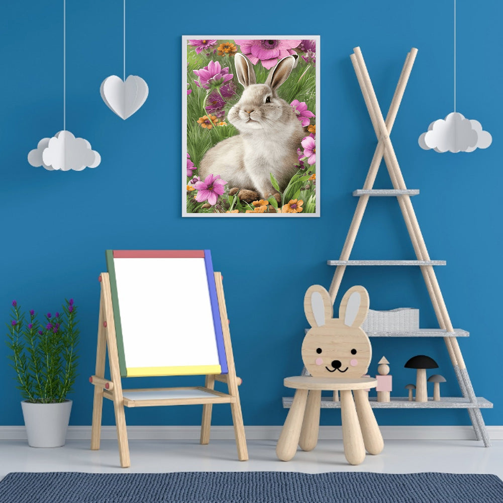 Easter Bunny - Full Round Drill Diamond Painting 30*40CM