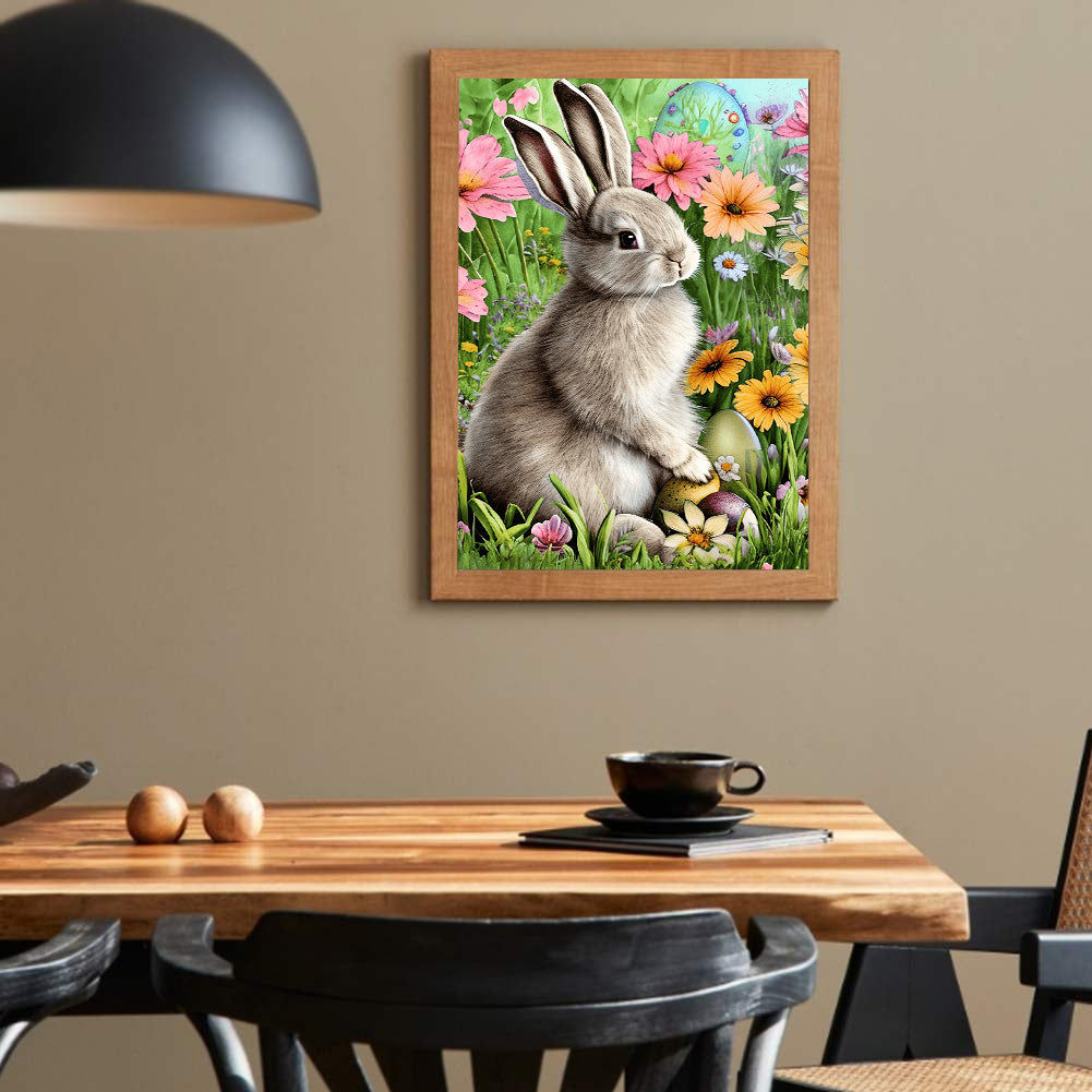 Easter Bunny - Full Round Drill Diamond Painting 30*40CM