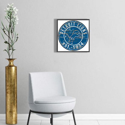 Detroit Lions - Full Round Drill Diamond Painting 30*30CM