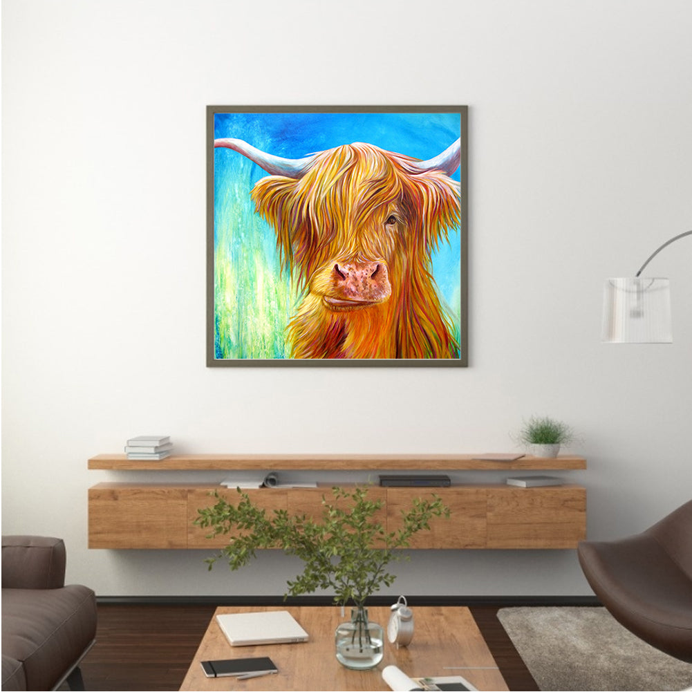 Highland Cattle - Full Square Drill Diamond Painting 50*50CM
