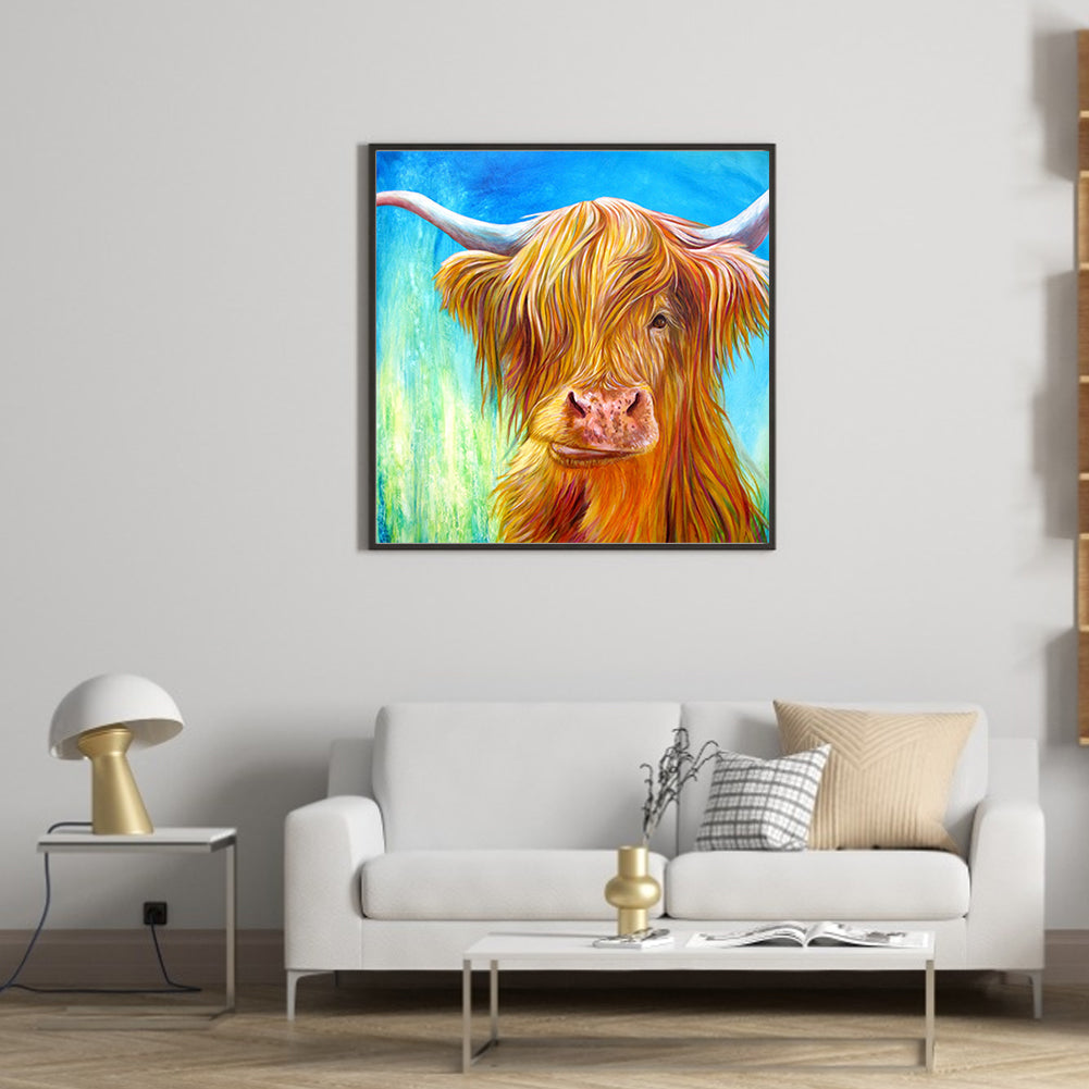 Highland Cattle - Full Square Drill Diamond Painting 50*50CM