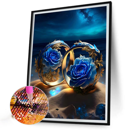 Ring Rose - Full Round Drill Diamond Painting 30*40CM