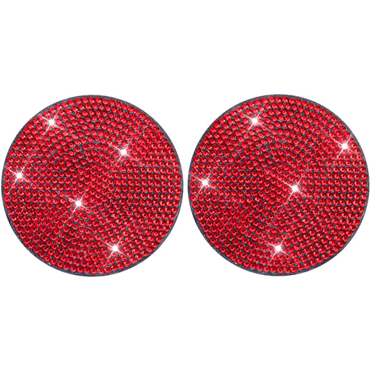 2pcs Anti Slip Coasters Acrylic DIY Car Coaster Solid Color for Table Home Decor(Deep Red)