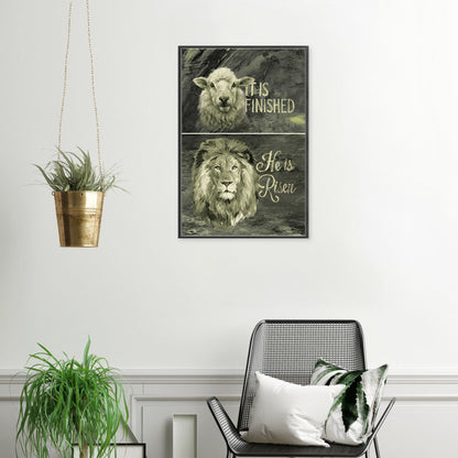 Lamb Lion - Full Round Drill Diamond Painting 40*60CM