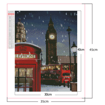 London Big Ben - Full Square Drill Diamond Painting 30*40CM