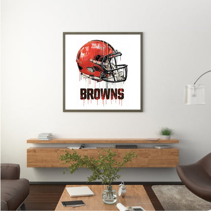 Cleveland Browns - Full Round Drill Diamond Painting 40*40CM