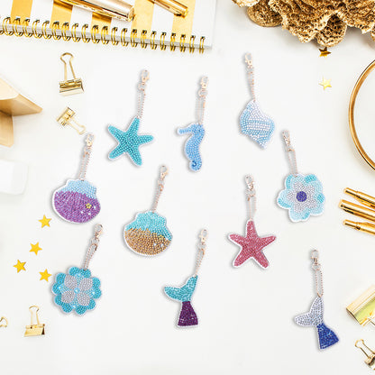 DIY Keychains Craft 24pcs Sea Shell