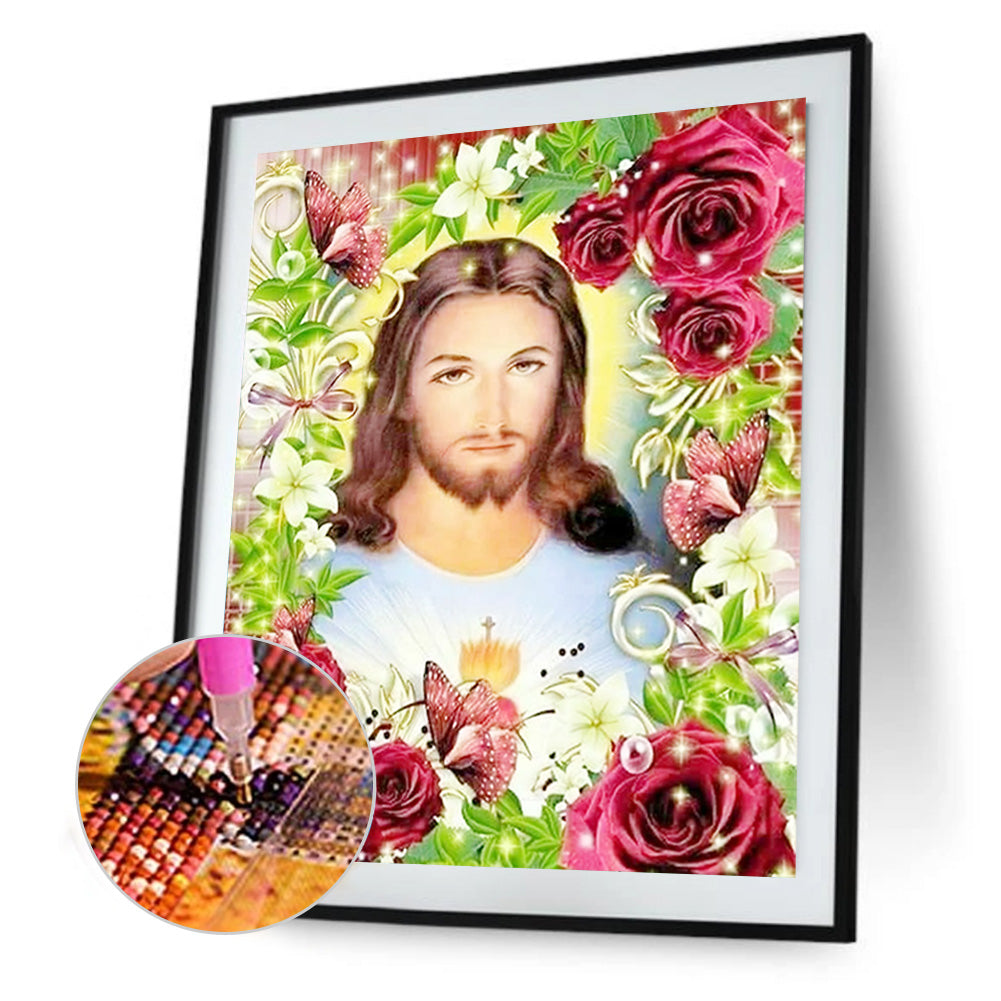 Religion Jesus - Full Round Drill Diamond Painting 30*40CM