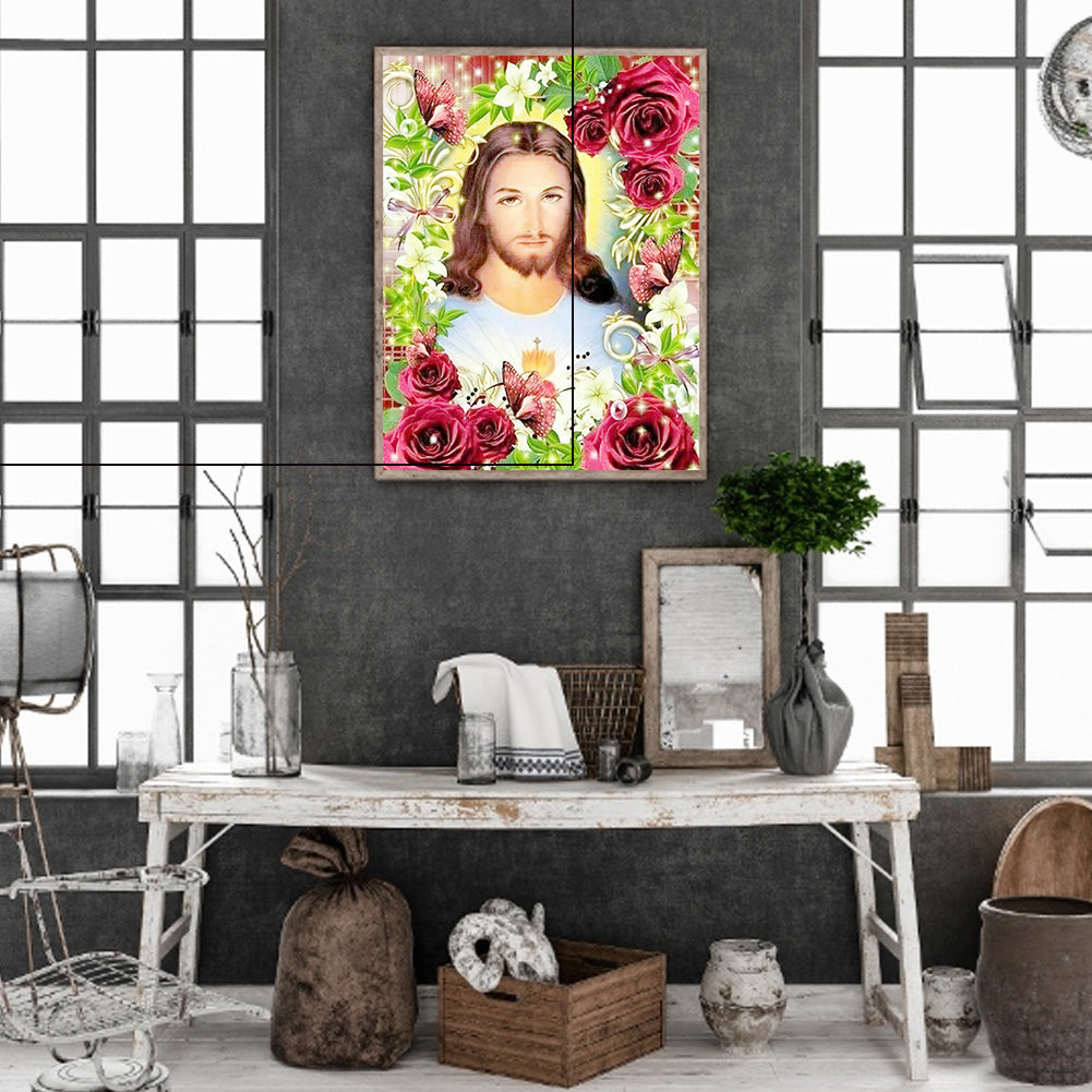 Religion Jesus - Full Round Drill Diamond Painting 30*40CM