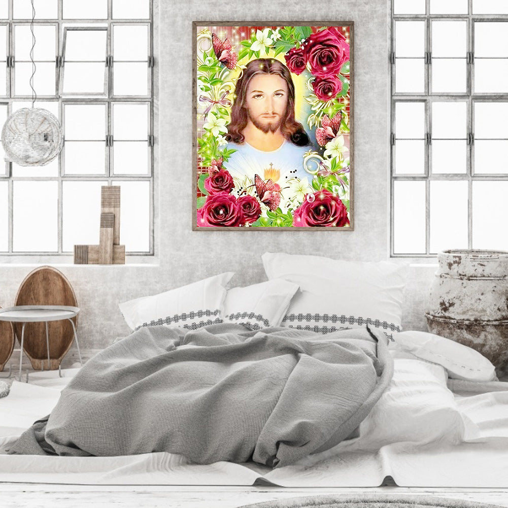 Religion Jesus - Full Round Drill Diamond Painting 30*40CM