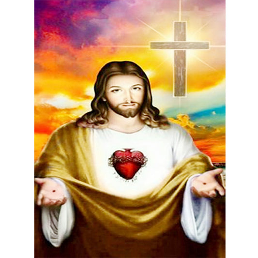 Religion Jesus - Full Round Drill Diamond Painting 30*40CM