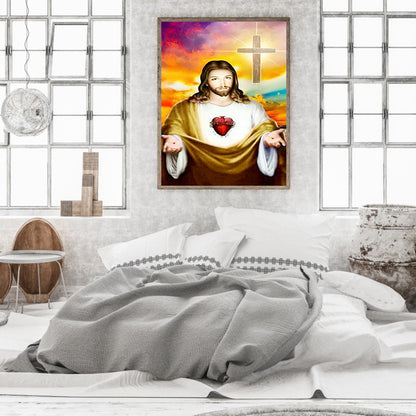 Religion Jesus - Full Round Drill Diamond Painting 30*40CM