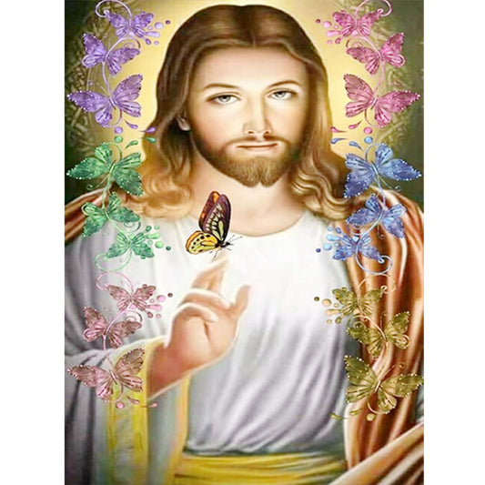 Religion Jesus - Full Round Drill Diamond Painting 30*40CM