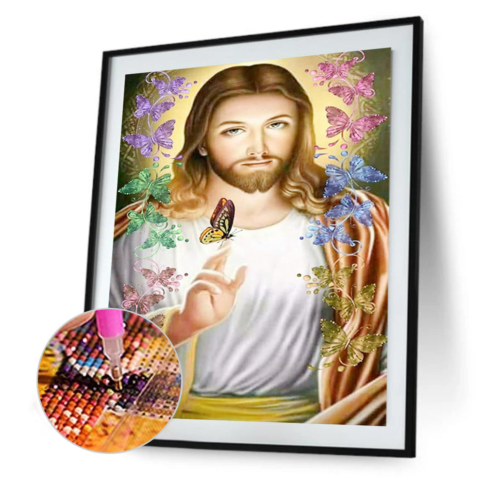 Religion Jesus - Full Round Drill Diamond Painting 30*40CM