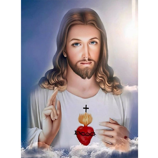 Religion Jesus - Full Round Drill Diamond Painting 30*40CM