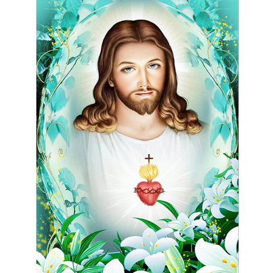 Religion Jesus - Full Round Drill Diamond Painting 30*40CM