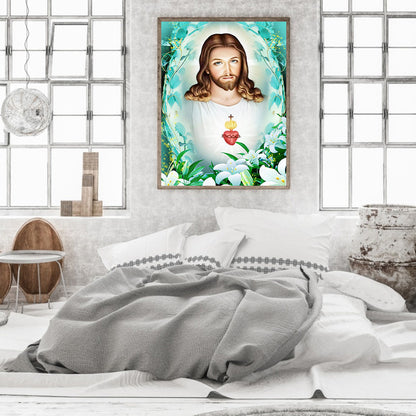 Religion Jesus - Full Round Drill Diamond Painting 30*40CM