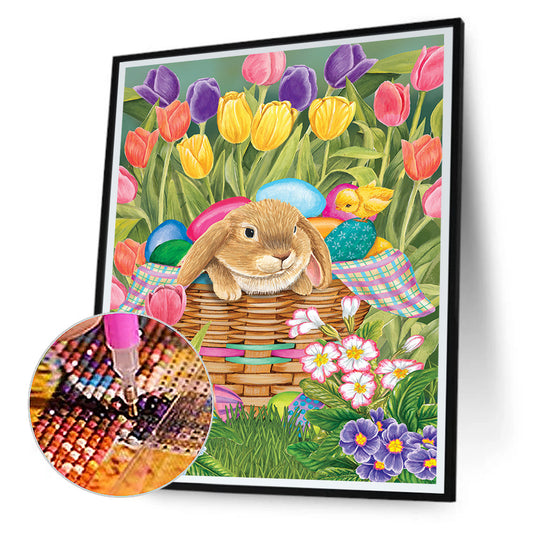 Easter Bunny - Full Round Drill Diamond Painting 30*40CM