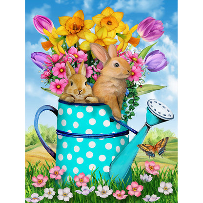 Easter Bunny - Full Round Drill Diamond Painting 30*40CM