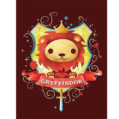 Harry Potter School Of Witchcraft And Wizardry Coat Of Arms - Full Round Drill Diamond Painting 30*40CM