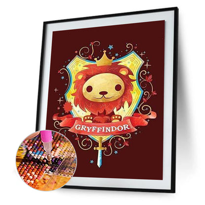 Harry Potter School Of Witchcraft And Wizardry Coat Of Arms - Full Round Drill Diamond Painting 30*40CM