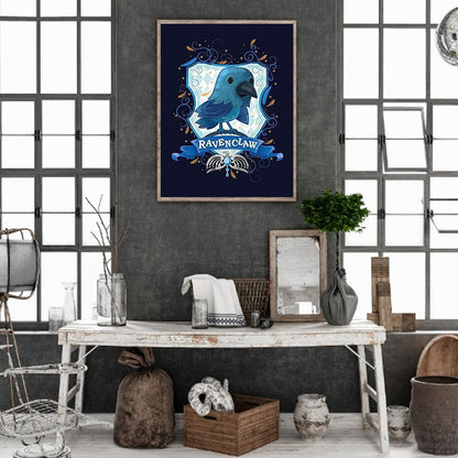 Harry Potter School Of Witchcraft And Wizardry Coat Of Arms - Full Round Drill Diamond Painting 30*40CM