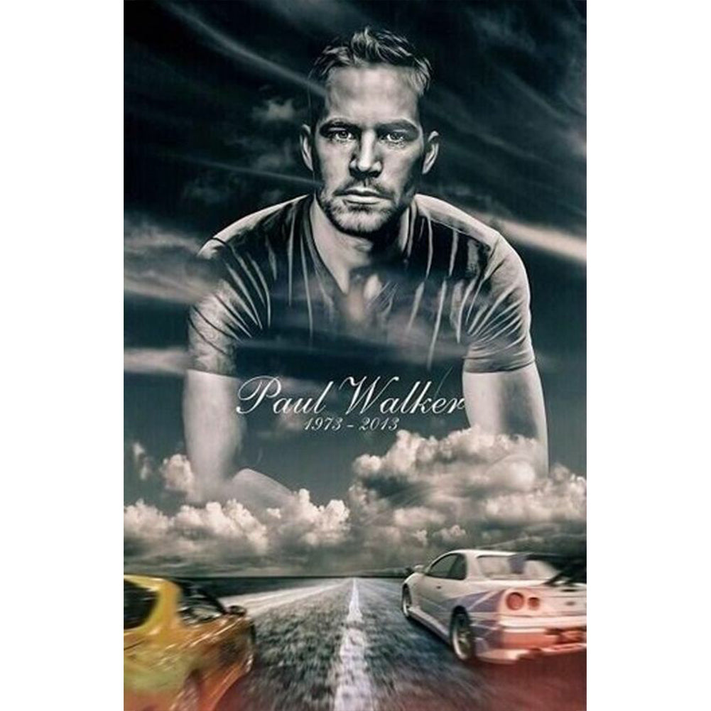 Paul Walker Poster - Full Round Drill Diamond Painting 50*80CM