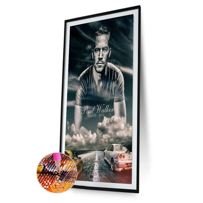 Paul Walker Poster - Full Round Drill Diamond Painting 50*80CM