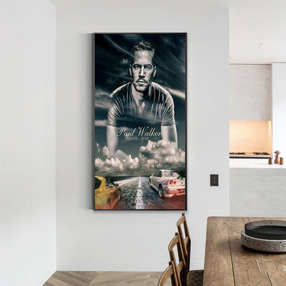 Paul Walker Poster - Full Round Drill Diamond Painting 50*80CM