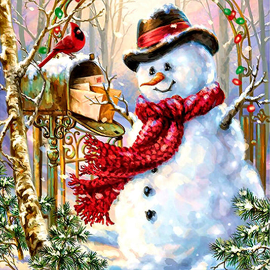 Snowman - Full Square Drill Diamond Painting 30*30CM