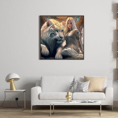 Beauty And The Beast - Full Round Drill Diamond Painting 40*40CM
