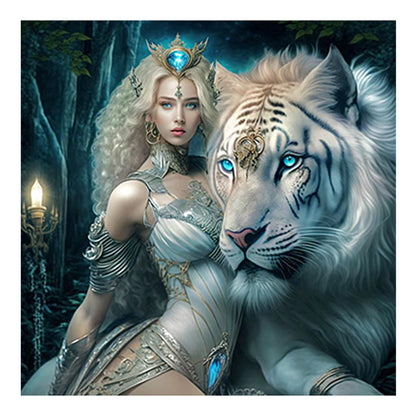 Beauty And The Beast - Full Round Drill Diamond Painting 40*40CM
