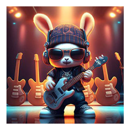 Rock Bunny - Full Round Drill Diamond Painting 30*30CM