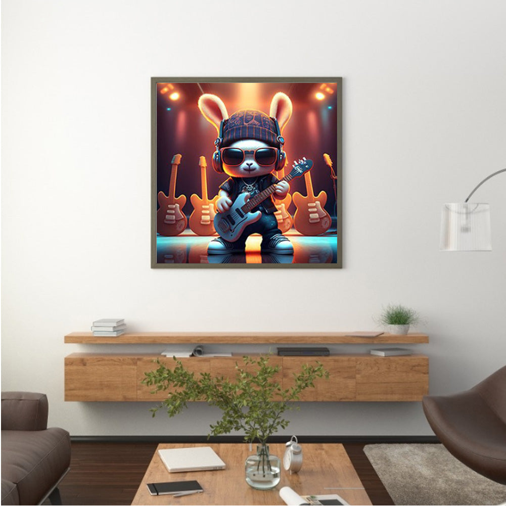 Rock Bunny - Full Round Drill Diamond Painting 30*30CM