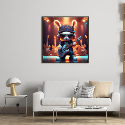 Rock Bunny - Full Round Drill Diamond Painting 30*30CM