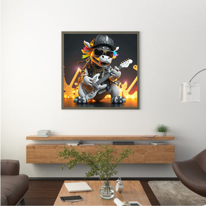 Rock Donkey - Full Round Drill Diamond Painting 30*30CM