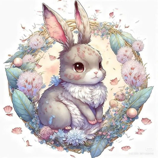 Rabbit - Full Round Drill Diamond Painting 35*35CM