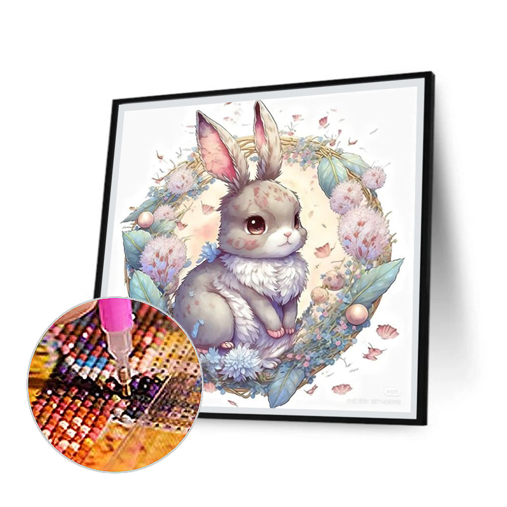 Rabbit - Full Round Drill Diamond Painting 35*35CM