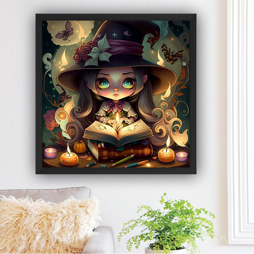 Magic Witch - Full Round Drill Diamond Painting 35*35CM