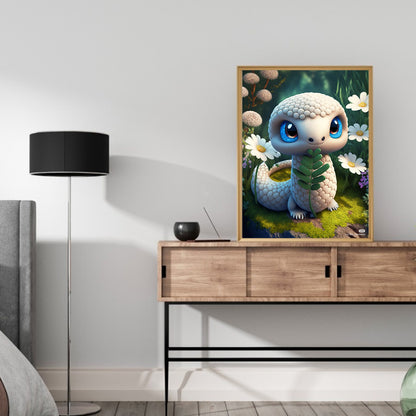 Little Dragon - Full Round Drill Diamond Painting 30*40CM