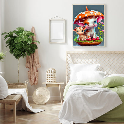Little Cow - Full Round Drill Diamond Painting 30*45CM